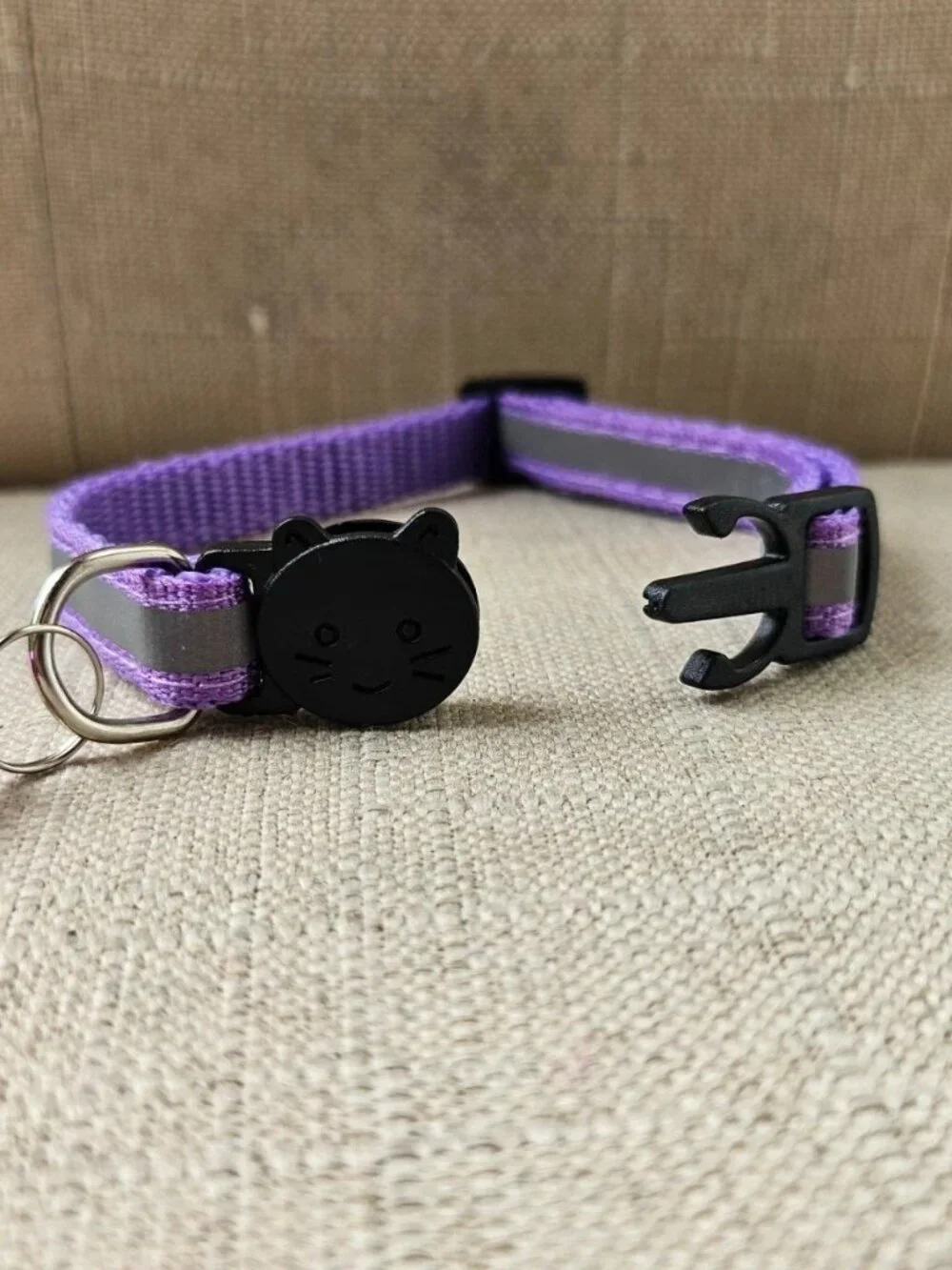 Cat Collar Purple Tone Bylon Pet Collar Reflective Neck Collar Pet Accessories